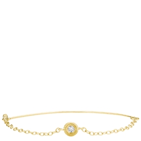 Dulong Glory Bow Armbånd, 18K Guld M. 1 Brillant